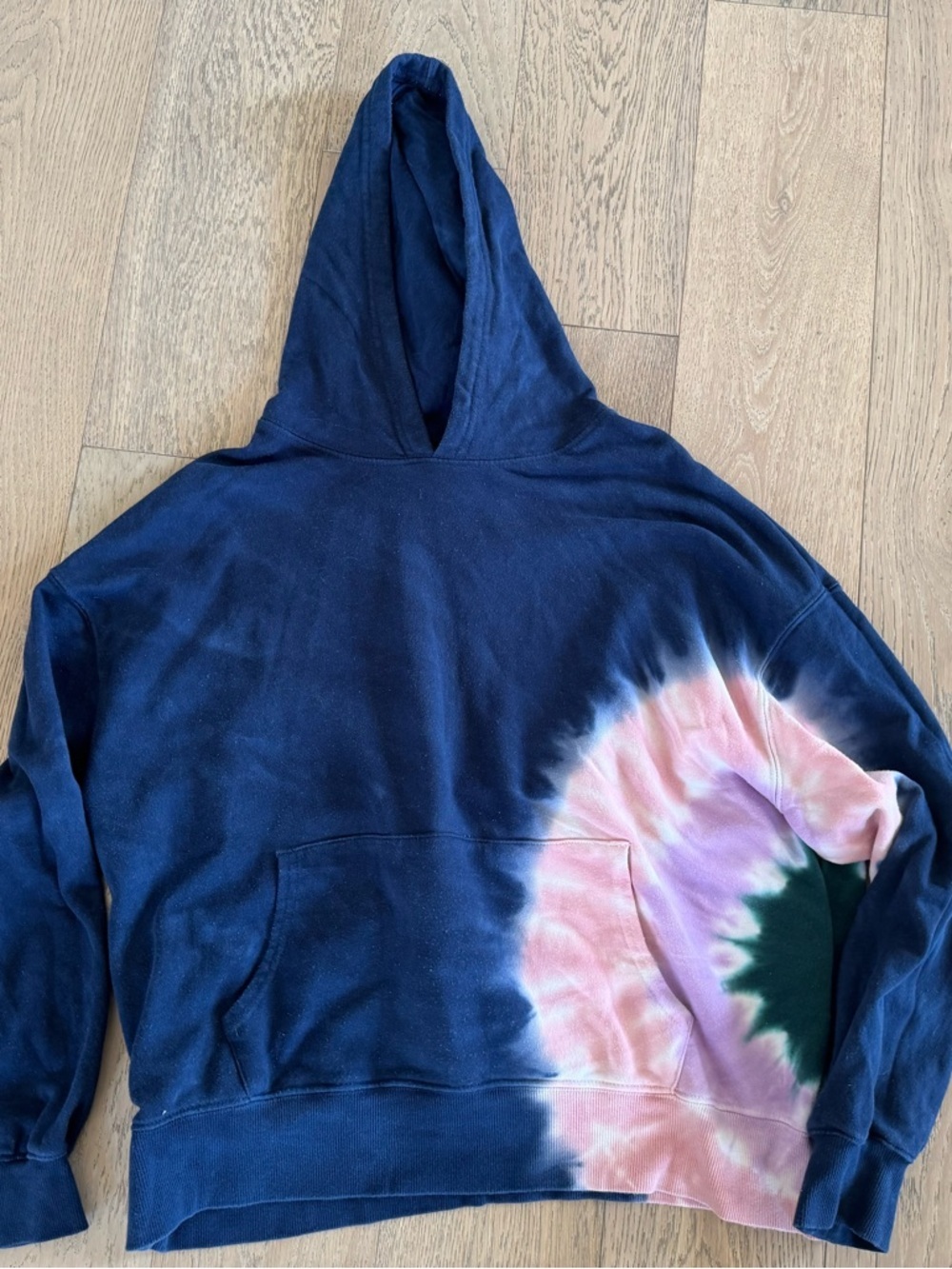 Wildfox Hadley Tie-Dyed Hoodie Blue Large